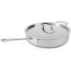 Martha Stewart Martha 3.5-Quart Straight Sided Triply Stainless Steel Saute Pan w/Lid(Stainless Steel)