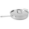 Martha Stewart Martha 3.5-Quart Straight Sided Triply Stainless Steel Saute Pan w/Lid(Stainless w/ Ceramic Interior)