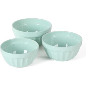 Martha Stewart Broadbrook 3 Piece 4 Qt, 2.8 Qt, 2.1 Qt Stoneware Bowl Set – Martha Blue