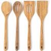 Martha Stewart Bainford 4-Piece Wooden Kitchen Tool Set – Olive