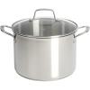 Martha Stewart Castelle 8-Quart 18/8 Stainless Steel Induction Safe Stock Pot w/Lid