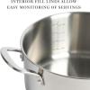 Martha Stewart Castelle 5-Quart 18/8 Stainless Steel Induction Safe Dutch Oven Casserole Pot With lid