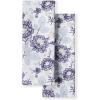 Martha Stewart Dual Purpose Kitchen Towel 2-Pack Set, Strie Medallion, 16″x28″(Embellished Floral)