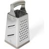 Martha Stewart Sprucedale 9.5-Inch Stainless Steel 4-Sided Box Grater – Durable Kitchen Cheese and Food Grater with Multiple Grating Surfaces(Sprucedale 9.5″ Box Grater)