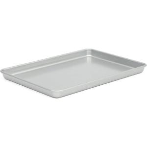 Martha Stewart Gallen 13 x 9 Inch Nonstick Carbon Steel Cookie Sheet – Teal Durable Baking Pan for Cookies, Brownies & Roasting(Silver)