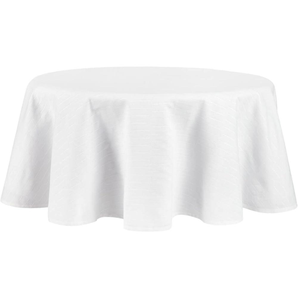 image:imageMartha Stewart Honeycomb Modern Farmhouse Tablecloth Blue 70quot RoundWhite