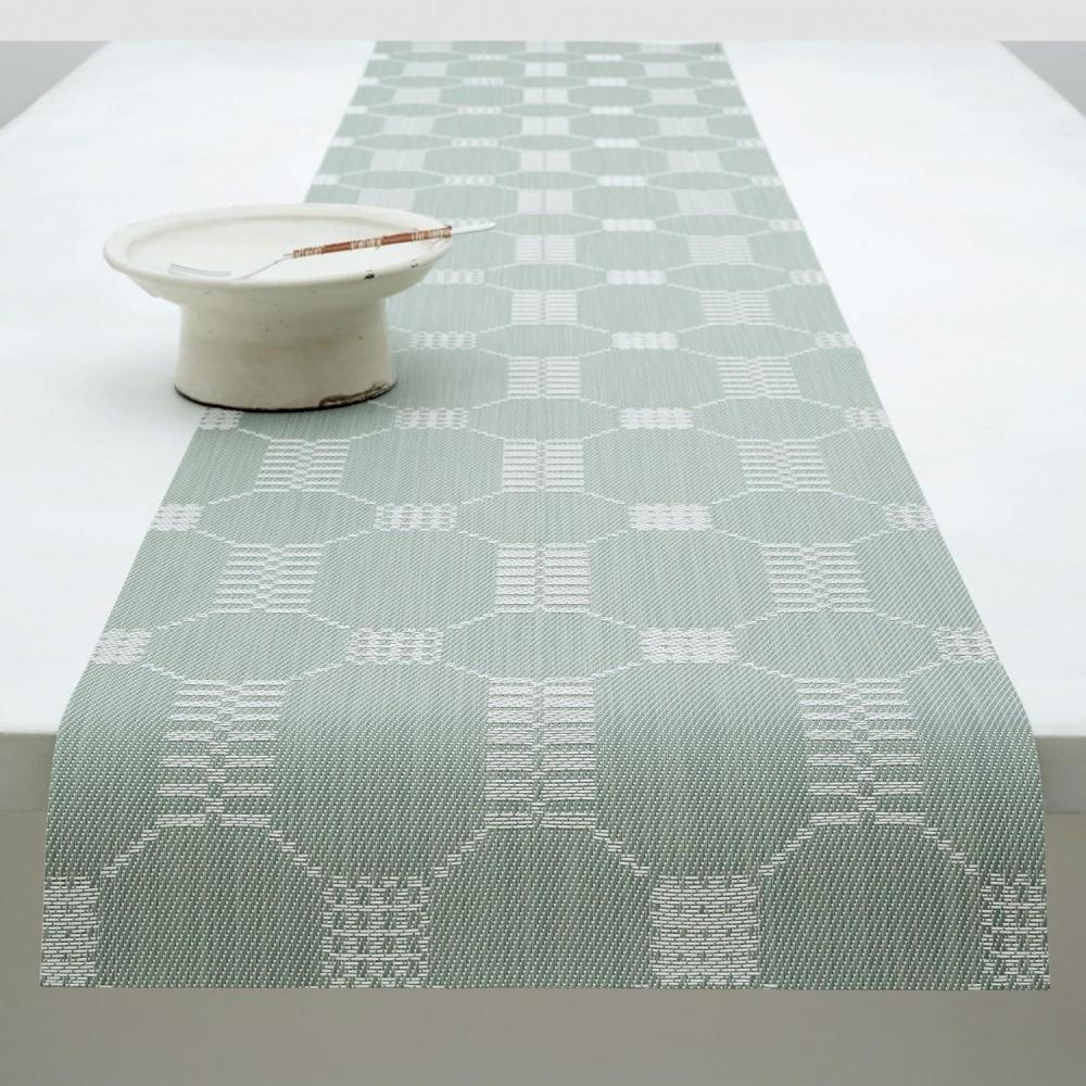 image:imageMartha by Martha Stewart  Chilewich Coverlet Table Runner in Abalone  Easy Care Woven Textile  IndoorOutdoor  StainFade Resistant  14quot x 72quotAbalone