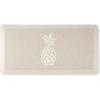 Martha Stewart Aloha Modern Pineapple Anti-Fatigue Air-Infused Kitchen Mat, Spice Red, 19.6″x39″(Beige)