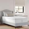 Martha Stewart SleepComplete Twin Mattress in a Box, Firm Pocket Spring and Foam Hybrid Mattress, Dual-Action Cooling, 5-Way Zoning, Coolweave Cover, 12 “, White(Twin)