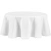 Martha Stewart Honeycomb Modern Farmhouse Tablecloth, Blue, 70″ Round(White)