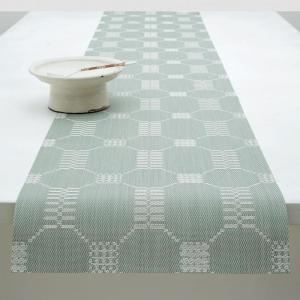 Martha by Martha Stewart | Chilewich Coverlet Table Runner in Abalone – Easy Care Woven Textile – Indoor/Outdoor – Stain/Fade Resistant – 14″ x 72″(Abalone)