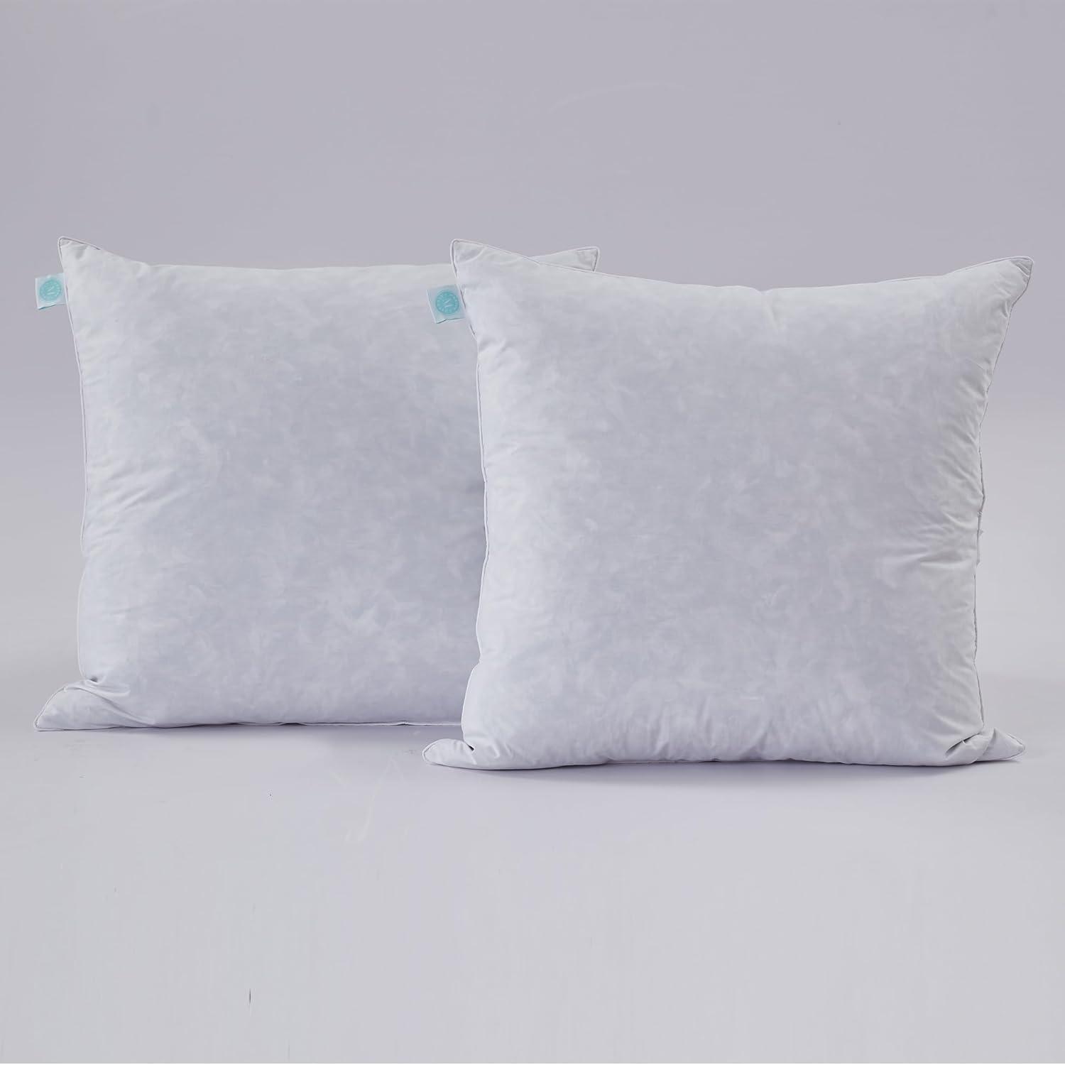 image:imageMARTHA STEWART Square Couch and Bed Decorative Pillows 2 Pack Throw Insert for CoversEuro Size 26 x2626X26Pack of 2