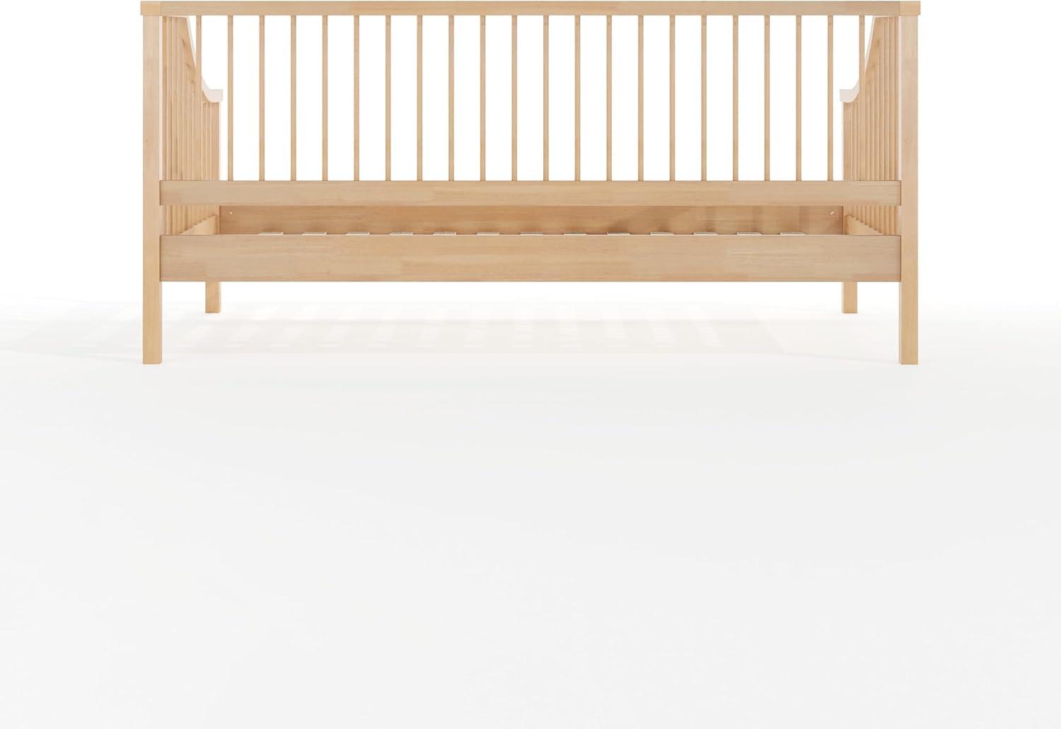 image:imageMartha Stewart Neely Platform Daybed with Wood Spindles Solid Wood Frame No Box Spring Needed Twin Size BlackLight Beech