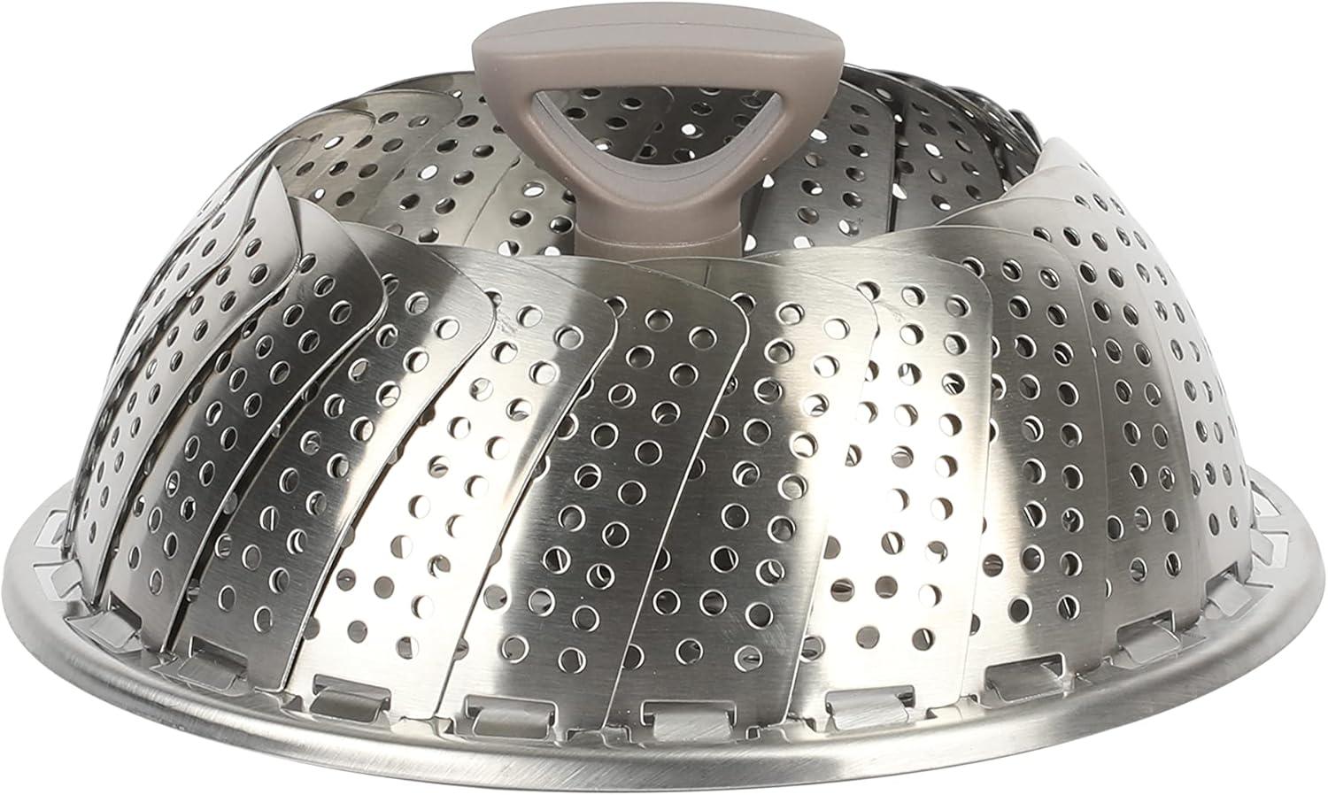 image:imageMartha Stewart Richburn 106Inch Telescopic Folding Steamer Insert with Nylon Handle Mirror Finish Durable Stainless Steel Vegetable and Food SteamerSteamer Insert 106 Pack of 6