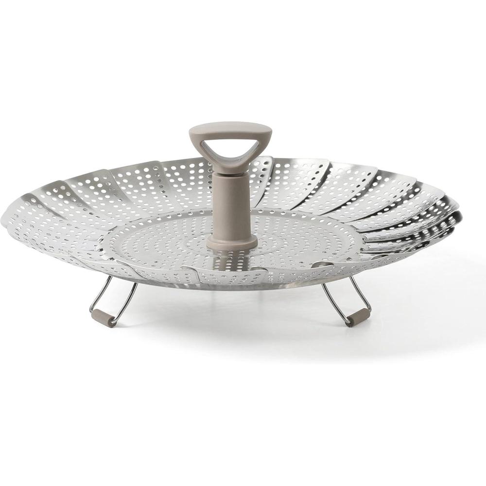 image:imageMartha Stewart Richburn 106Inch Telescopic Folding Steamer Insert with Nylon Handle Mirror Finish Durable Stainless Steel Vegetable and Food SteamerSteamer Insert 106 Pack of 6