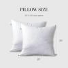 MARTHA STEWART Square Couch and Bed Decorative Pillows 2 Pack Throw Insert for Covers-Euro Size, 26” x26”(20″X20″(Pack of 2))
