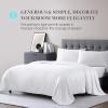 Martha Stewart 300 Thread Count Light Warmth 100% Long Staple Silk Filled Blanket – King, White