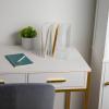Martha Stewart Brody File Desktop Organizer, 3 Section Desktop File Document Sorter Organizer, File Organizer for Binders, Folders, Files, 8.5″ W x 6.5″ D, Clear
