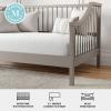 Martha Stewart Neely Platform Daybed with Wood Spindles, Solid Wood Frame, No Box Spring Needed, Twin Size, Black(Grey)