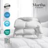 Martha Stewart Tencel™ Lyocell Cotton Blend Hungarian White Goose Down Feather Comforter King Size-750 Fill Power All Seasons Warmth Lightweight Duvet Insert Made in USA, 106″ x 90″(Twin)