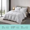 Martha Stewart Tencel™ Lyocell Cotton Blend Hungarian White Goose Down Feather Comforter King Size-750 Fill Power All Seasons Warmth Lightweight Duvet Insert Made in USA, 106″ x 90″(Twin)