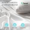 Martha Stewart Tencel™ Lyocell Cotton Blend Hungarian White Goose Down Feather Comforter King Size-750 Fill Power All Seasons Warmth Lightweight Duvet Insert Made in USA, 106″ x 90″(Full/Queen)