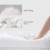 Martha Stewart Tencel Lyocell/Cotton Blend White Feather Down Pillow Medium Firm-2 Pack-King Size Bed Pillow, 2 Count(Jumbo)