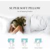 Martha Stewart Tencel Lyocell/Cotton Blend White Feather Down Pillow Medium Firm-2 Pack-King Size Bed Pillow, 2 Count(King)