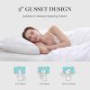 Martha Stewart White Feather Down Pillow Soft-Medium Jumbo Size 2 Pack Bed Pillow for Side Sleeper