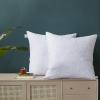 MARTHA STEWART Square Couch and Bed Decorative Pillows 2 Pack Throw Insert for Covers-Euro Size, 26” x26”(20″X20″(Pack of 2))
