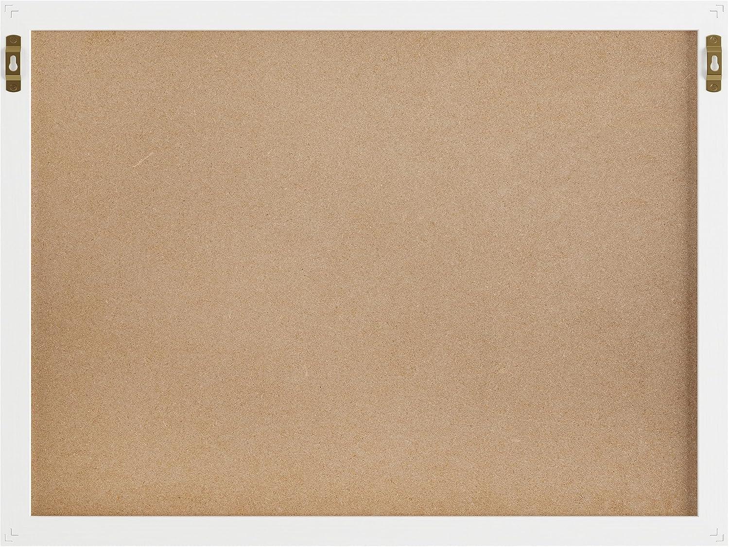 image:imageMartha Stewart Everette Magnetic Dry Erase Monthly Calendar and Cork Board Combo with Included Marker Magnets Push Pins 24x18 Light Natural Woodgrain FrameWhite Woodgrain