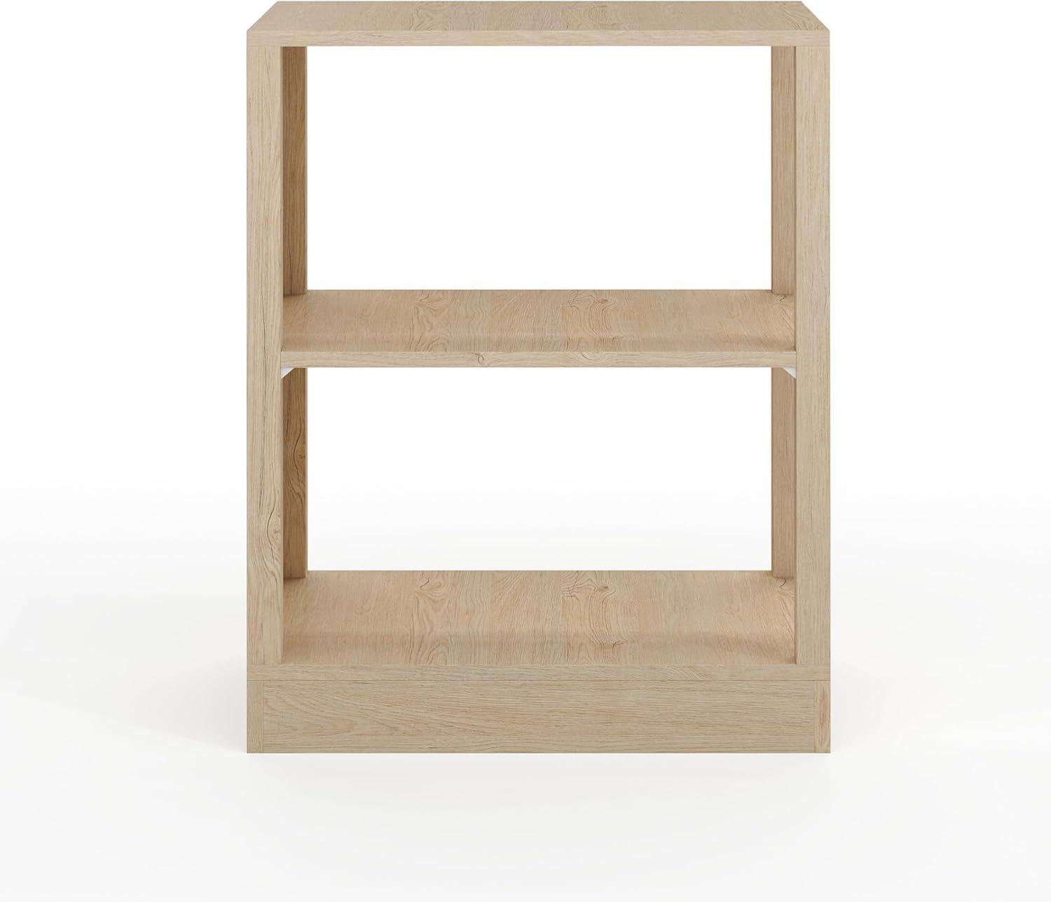 image:imageMartha Stewart Kayden Home Office Modular 2Tier Bookshelf with Open Storage and 2 Shelves in BlackLight Natural