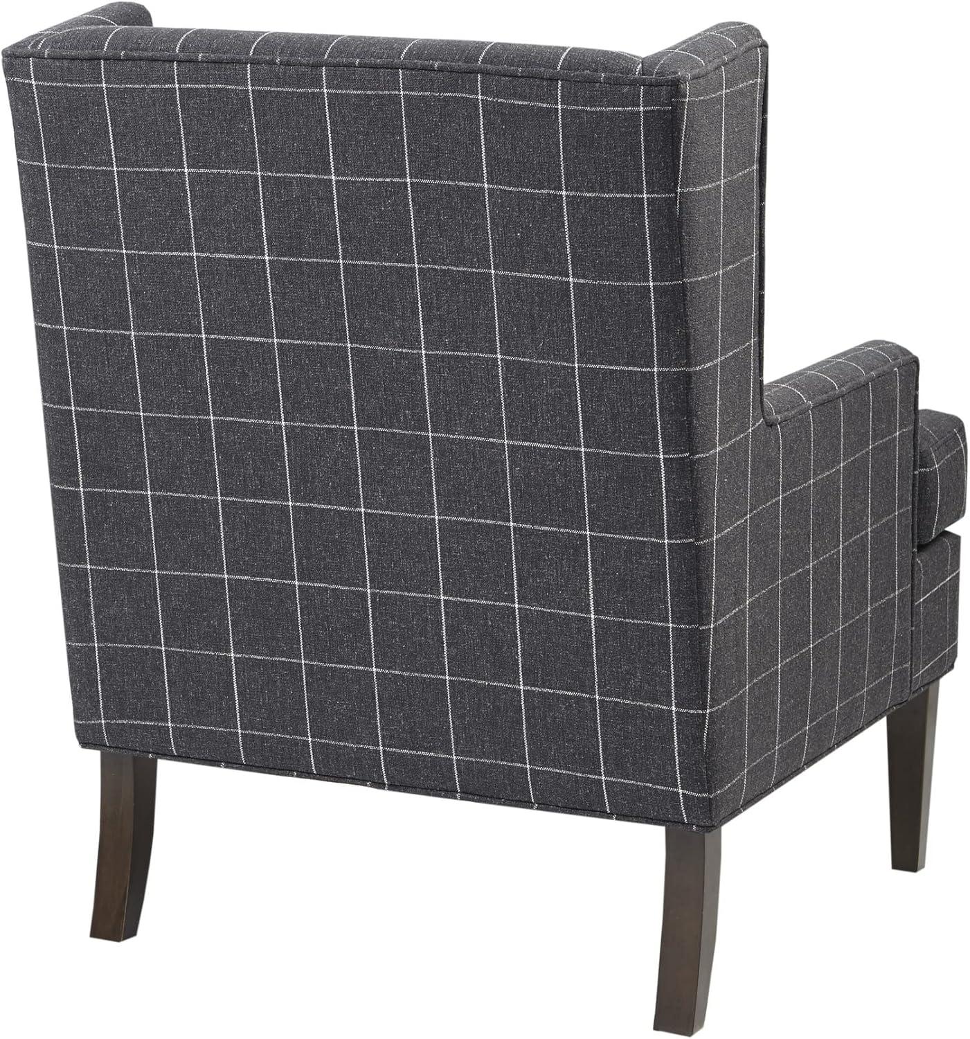 image:imageMartha Stewart Upholsterd Accent Chair Living Room Furniture Modern Design Leisurely Resting Comfortable Foam Seat Cushion Bedroom Lounge Sophisticated 2875 W x 31 D x 375 H CharcoalCharcoal