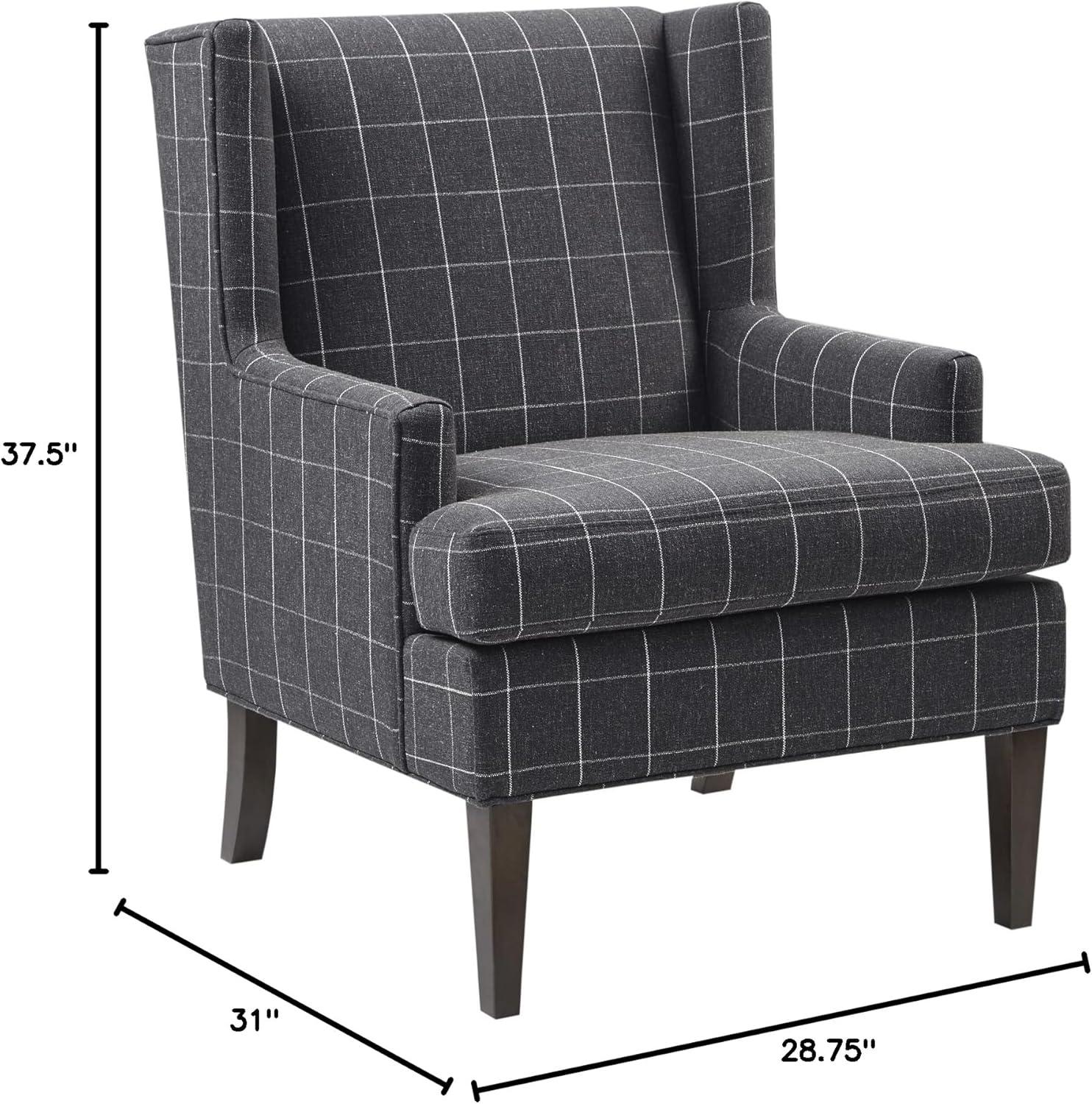 image:imageMartha Stewart Upholsterd Accent Chair Living Room Furniture Modern Design Leisurely Resting Comfortable Foam Seat Cushion Bedroom Lounge Sophisticated 2875 W x 31 D x 375 H CharcoalCharcoal