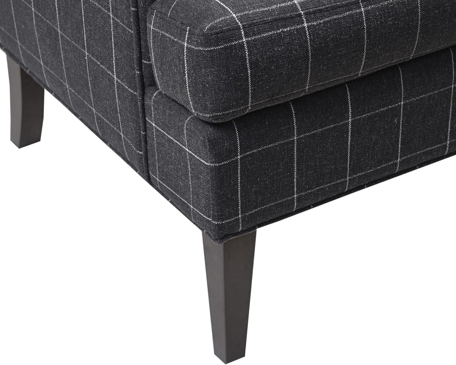 image:imageMartha Stewart Upholsterd Accent Chair Living Room Furniture Modern Design Leisurely Resting Comfortable Foam Seat Cushion Bedroom Lounge Sophisticated 2875 W x 31 D x 375 H CharcoalCharcoal