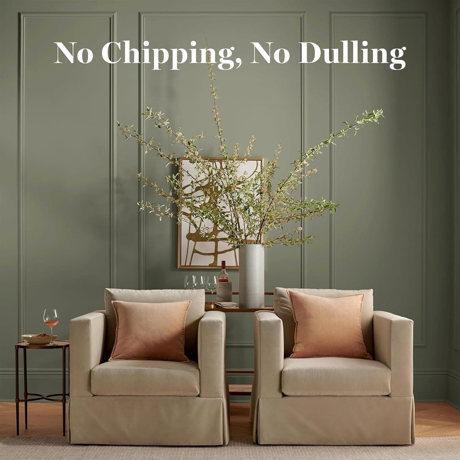 image:imageMartha by Martha Stewart Interior Paint ECO Satin Enamel 10L Bedford GrayQuaking Aspen Green
