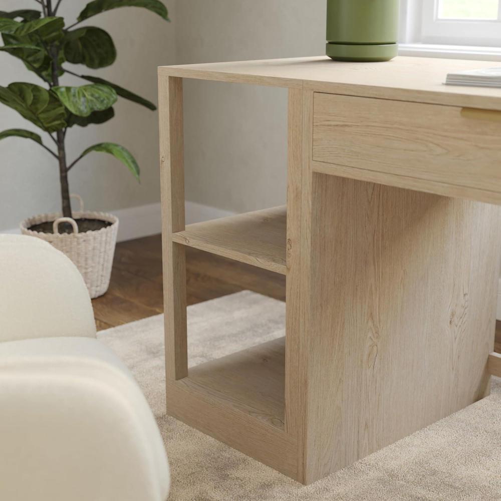 image:imageMartha Stewart Kayden Home Office Modular 2Tier Bookshelf with Open Storage and 2 Shelves in BlackLight Natural
