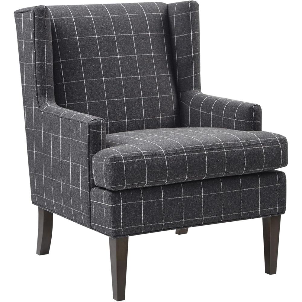 image:imageMartha Stewart Upholsterd Accent Chair Living Room Furniture  Modern Design Leisurely Resting Comfortable Foam Seat Cushion Bedroom Lounge Sophisticated 2875 W x 31 D x 375 H CharcoalCharcoal