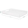Martha Stewart Brody Acrylic Letter Tray, Letter Organizer Desk Tray, File Organizer Tray for Magazines, Folders, Notebooks, Desk Accessories, 12.75″ x 8.75″, Clear