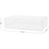 Martha Stewart Brody Desk Organizer with 2 Drawers, Stackable Plastic Desk Storage Box, Organizer for Office, Bathroom, Countertop or Dorm, 6″ x 7.5″, 2 Pack, Clear(12.75″ x 7.75″)