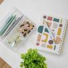 Martha Stewart Brody Desktop Storage Organizer, Stack and Slide Plastic Organizer Tray, Organizer for Office, Kitchen, or Vanity, 3″ x 7.5″, Clear(3″ x 3.75″ (2)  3″ x 7.5″ (1))