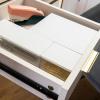 Martha Stewart Brody Plastic Storage Organizer Bins with Paulownia Wood Lid for Home Office, Kitchen, or Bathroom, 3 Pack Medium, 7.5″ x 3″, Clear/Light Natural(Clear/Light Natural)