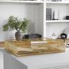 Martha Stewart Ryder Gold Mesh Metal 6 Compartment Large Desk Drawer Organizer for Accessories and Office Supplies