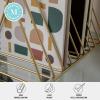 Martha Stewart Ryder Gold Mesh Metal 9 Slot Triangle Magazine File Holder, Desktop Organizer Sorter