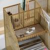 Martha Stewart Ryder Gold Mesh Metal Large Desktop Organizer with Magazine File Holder, Pen Holder, and Storage