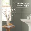 Martha by Martha Stewart Interior Paint, ECO Satin Enamel 1.0L Bedford Gray(Quaking Aspen Green)