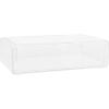 Martha Stewart Brody Desk Organizer with 2 Drawers, Stackable Plastic Desk Storage Box, Organizer for Office, Bathroom, Countertop or Dorm, 6″ x 7.5″, 2 Pack, Clear(12.75″ x 7.75″)