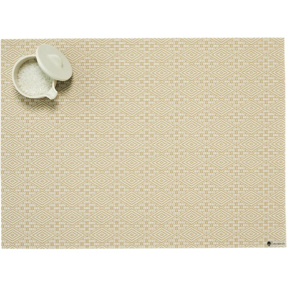 image:imageMartha by Martha Stewart  Chilewich Boxwood Placemats in Burnt Coral  Set of 4  Easy Care Woven Tabletop Textiles  IndoorOutdoor  185 x 135 RectangleWheat
