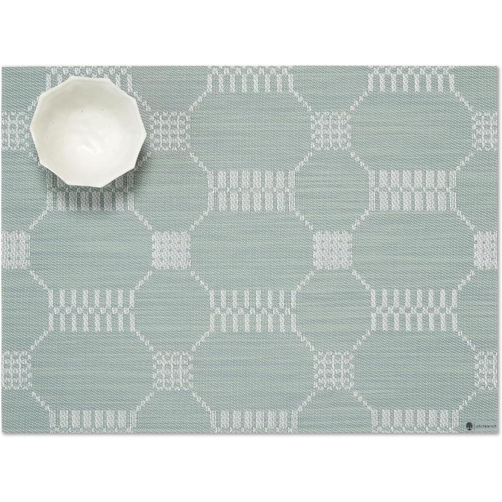 image:imageMartha by Martha Stewart Chilewich Coverlet Placemats in Burnt Coral Set of 4 Easy Care Woven Tabletop Textiles IndoorOutdoor 185 x 135 RectangleAbalone