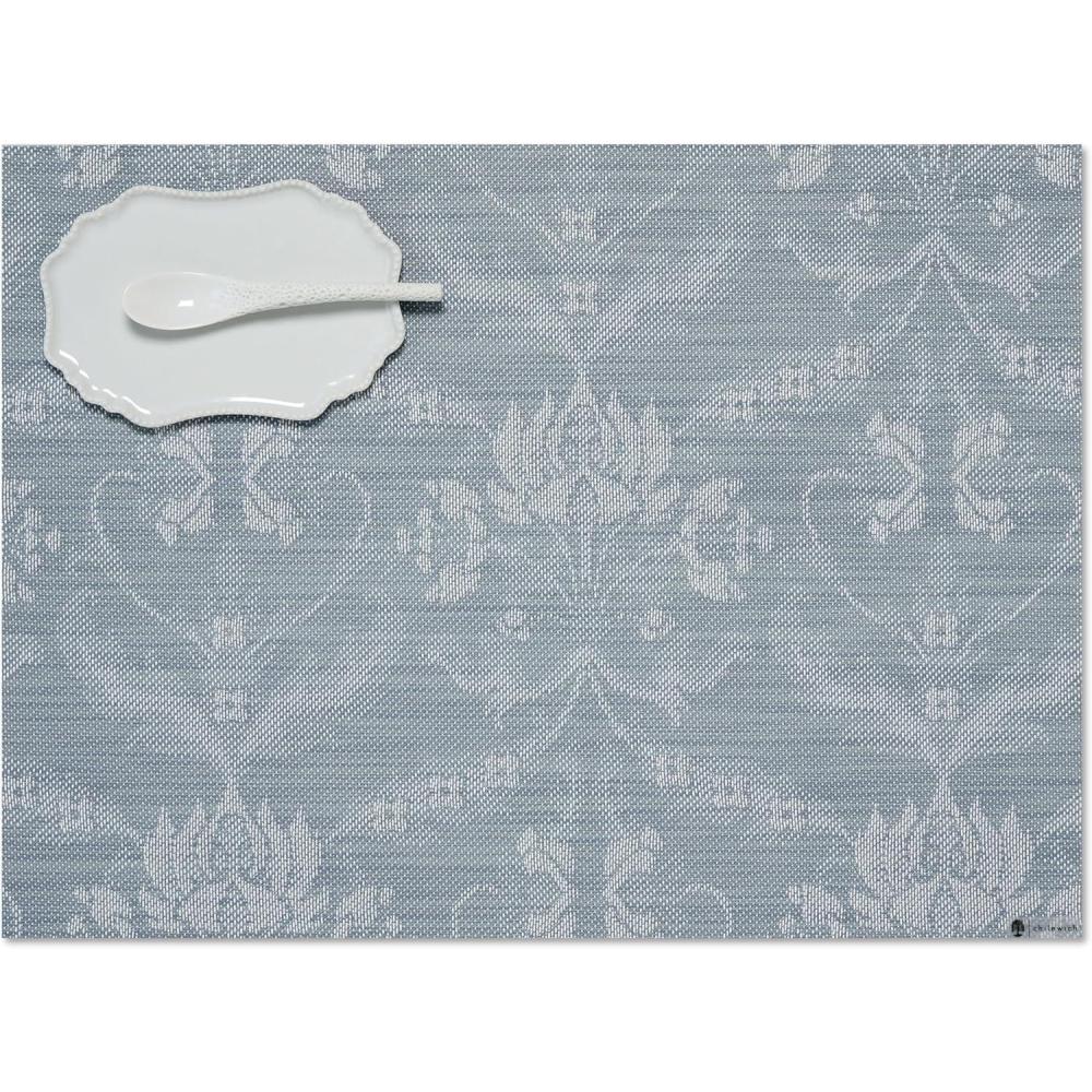 image:imageMartha by Martha Stewart Chilewich Damask Placemats in Abalone Set of 4 Easy Care Woven Tabletop Textiles IndoorOutdoor 185 x 135 RectangleSea